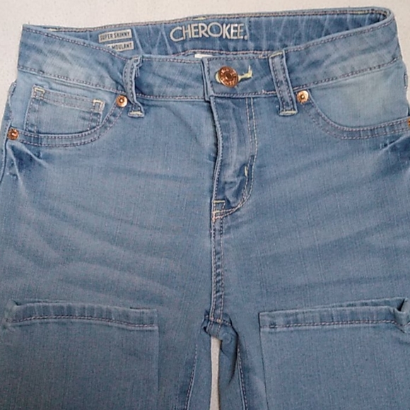 Cherokee Super Skinny, Stretch Jeans Girls Size 12 - Picture 3 of 7
